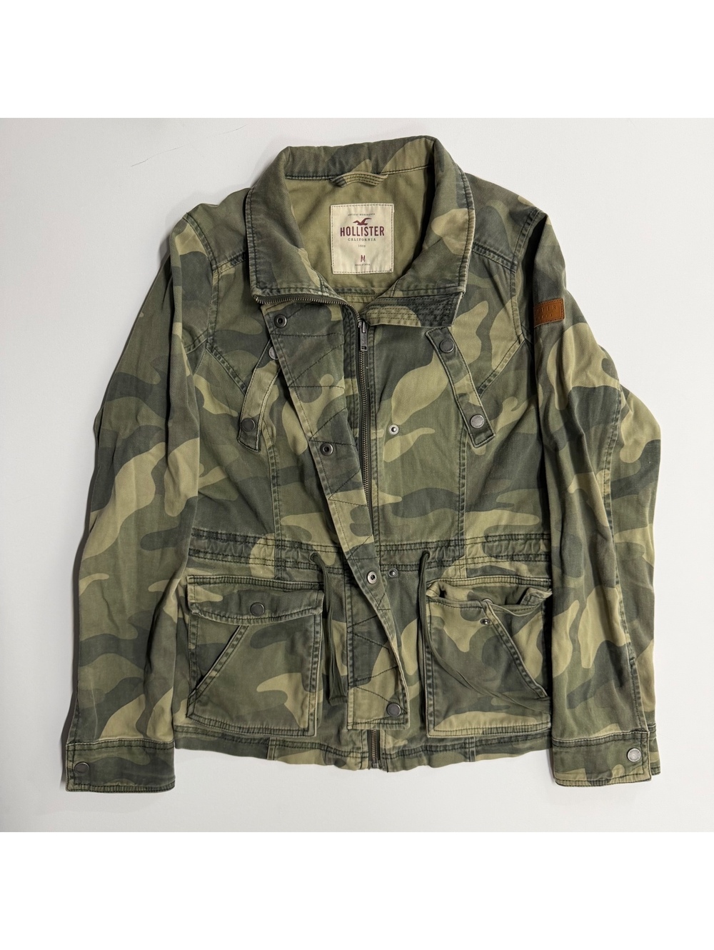 Hollister Men's Camouflage Utility Jacket Medium